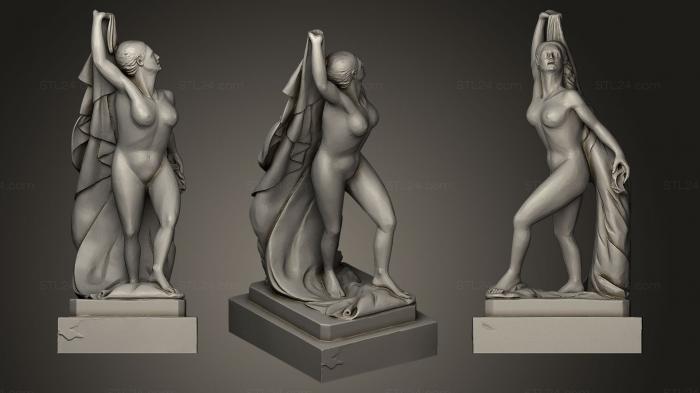 Статуэтки девушки (Венера Нера, STKGL_0158) 3D модель для ЧПУ станка